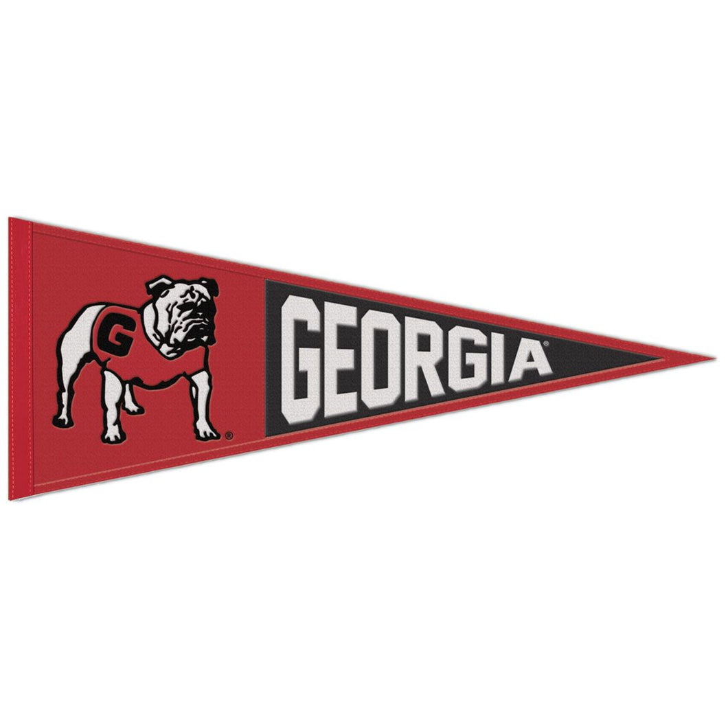 Georgia Bulldogs Throwback Logo Wool Pennant - 12