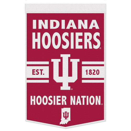 Indiana Hoosiers Wool Banner - 24