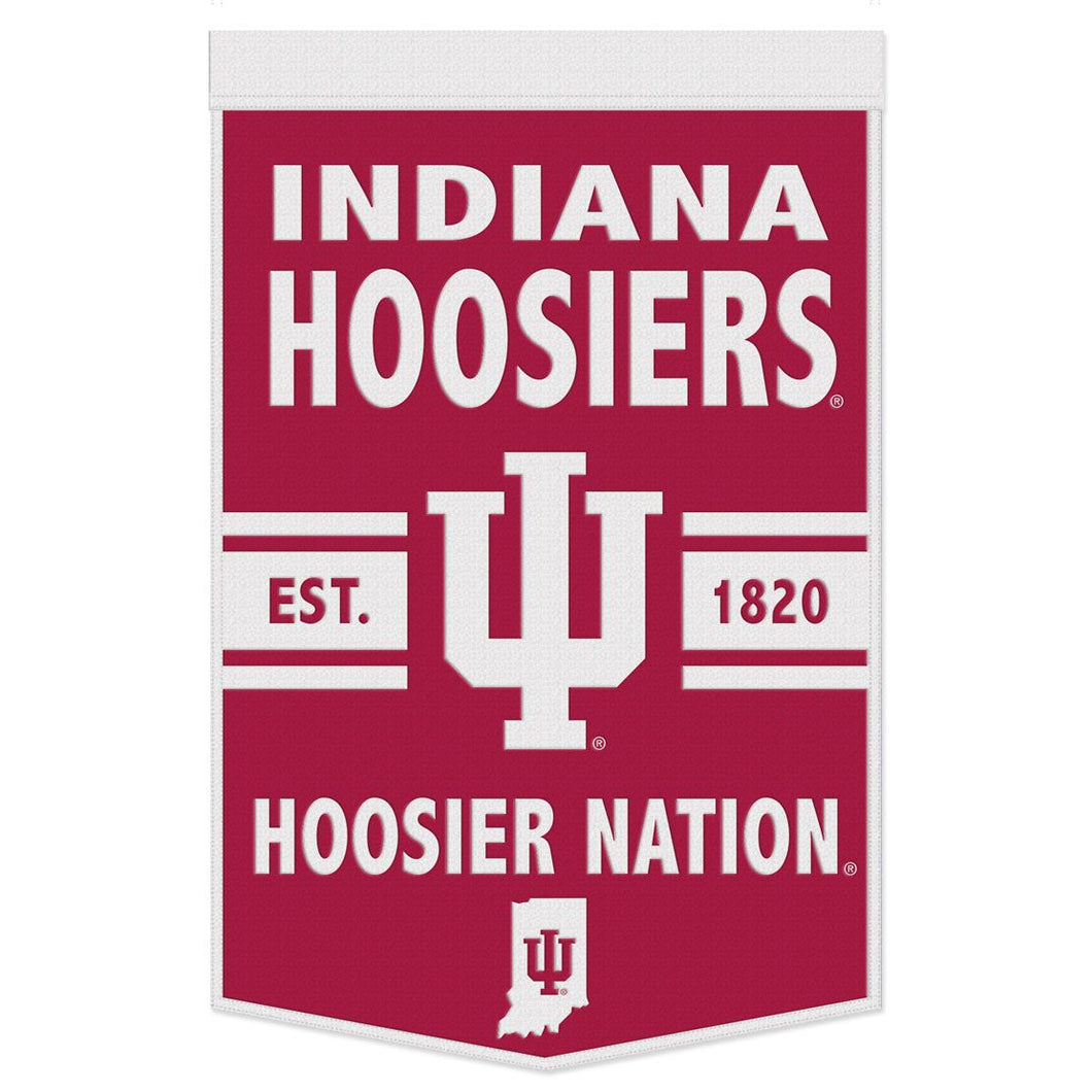 Indiana Hoosiers Wool Banner - 24