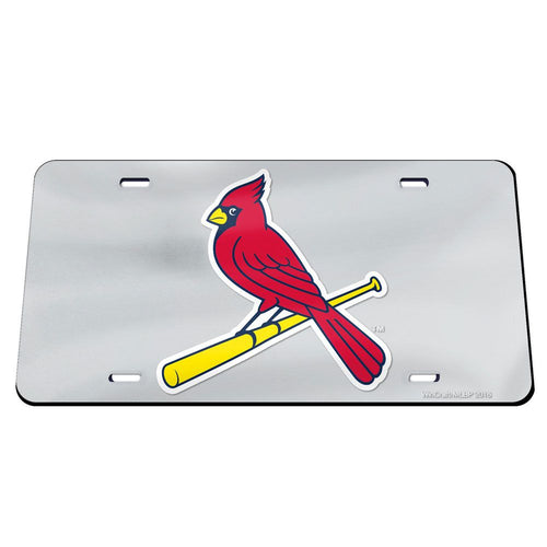 St. Louis Cardinals Chrome Acrylic License Plate