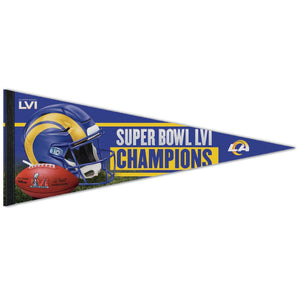 Los Angeles Rams NFL Super Bowl LVI Champions Vertical Flag