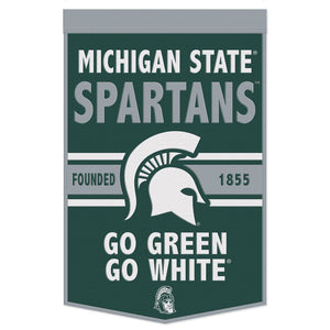 Michigan State Spartans Wool Banners - 24"x38"