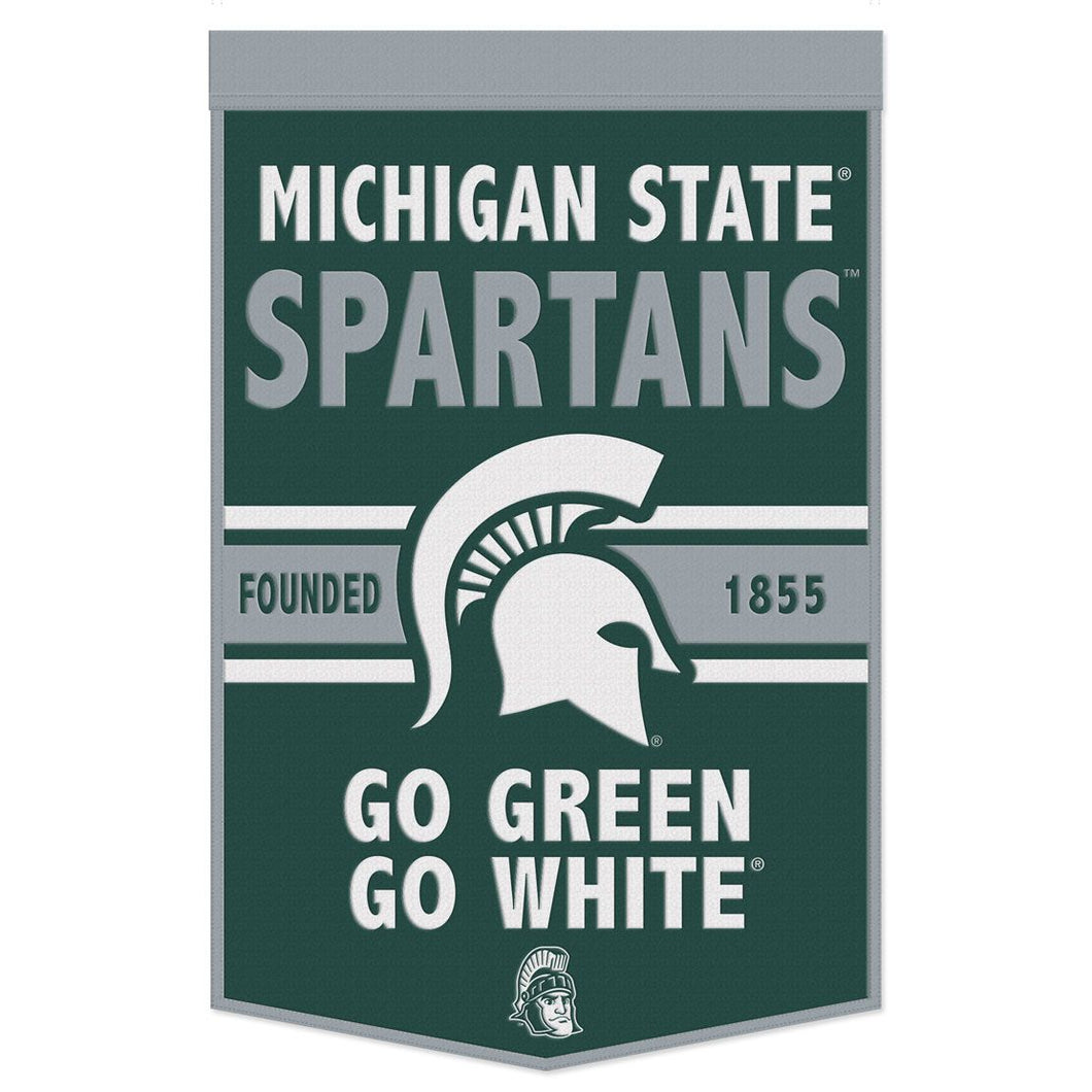 Michigan State Spartans Wool Banners - 24