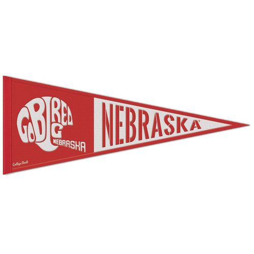 Nebraska Cornhuskers Retro Logo Wool Pennant - 13