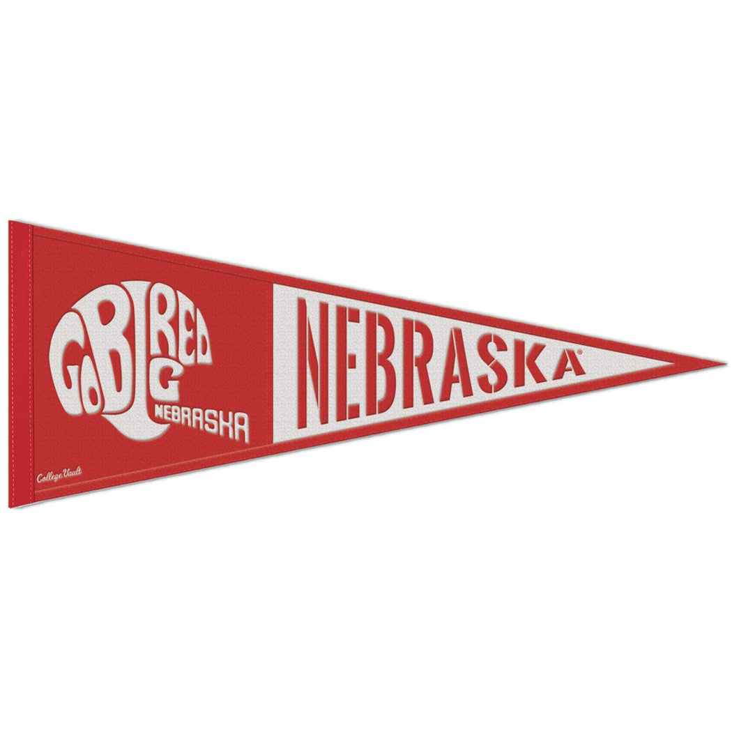 Nebraska Cornhuskers Retro Logo Wool Pennant - 13