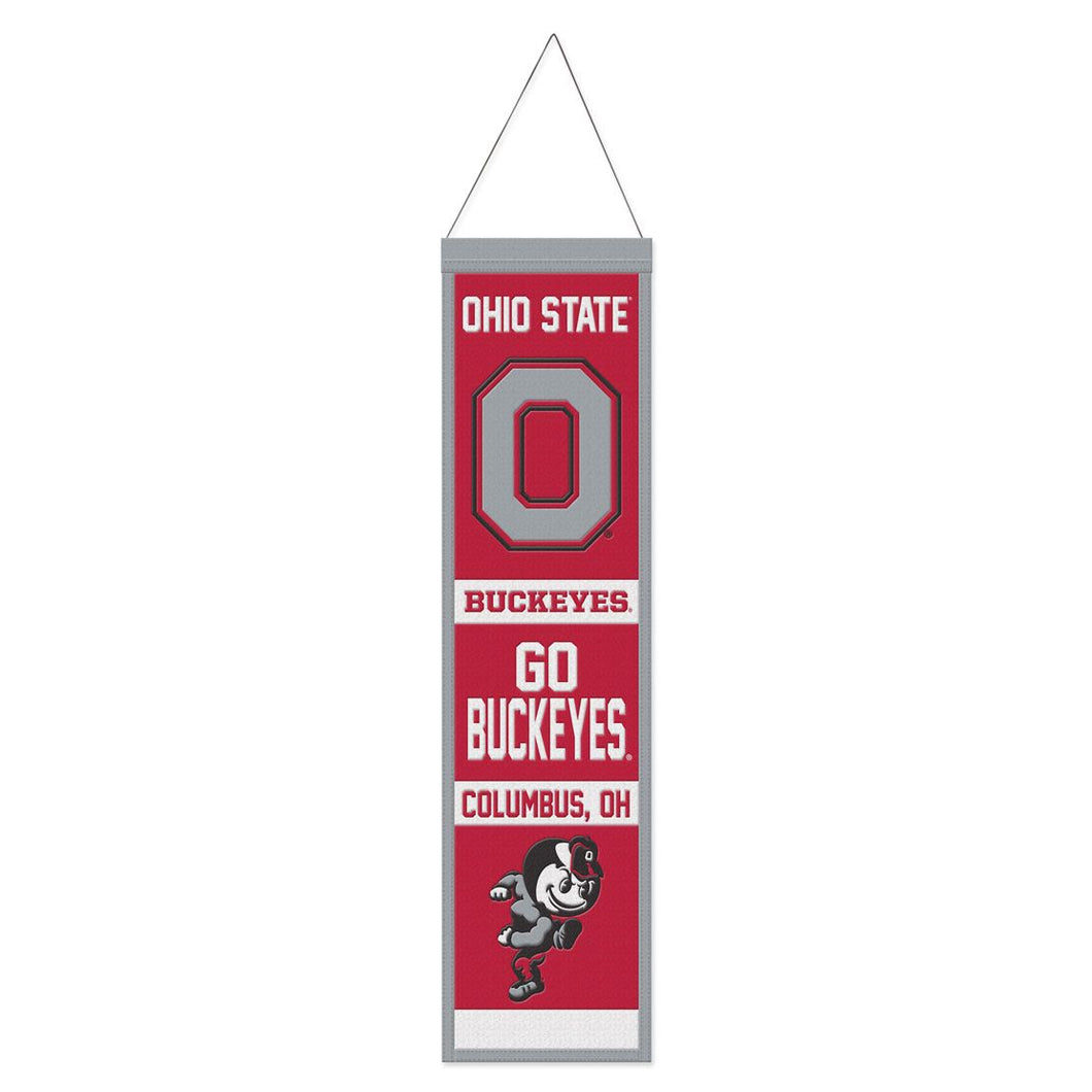 Ohio State Buckeyes Wool Banner - 8