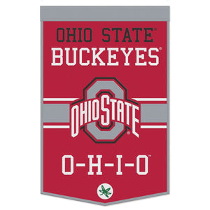Ohio State Buckeyes Wool Banners - 24"x38" O-H-I-O