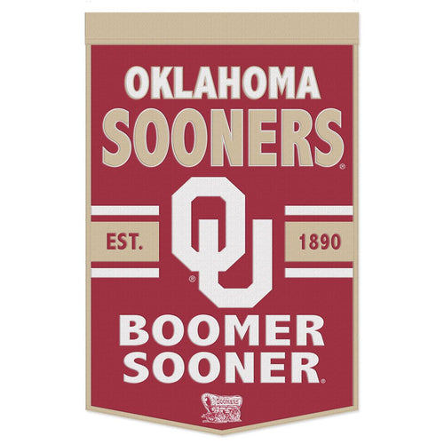 Oklahoma Sooners Wool Banners - 24
