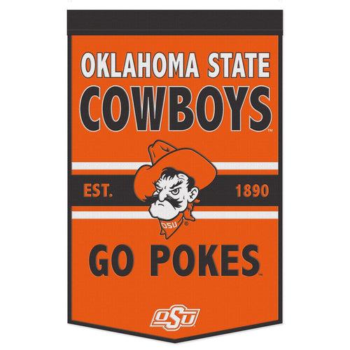 Oklahoma State Cowboys Wool Banner - 24