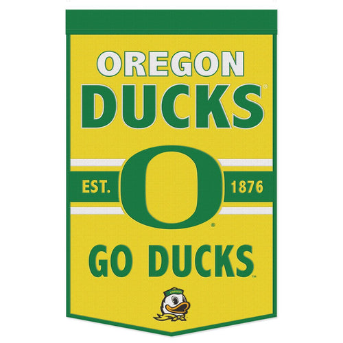 Oregon Ducks Wool Banner - 24