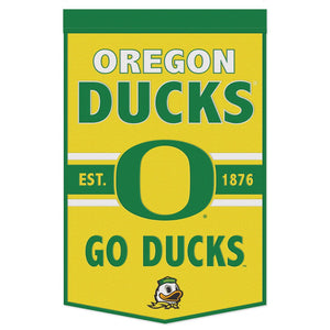 Oregon Ducks Wool Banner - 24"x38" GO DUCKS