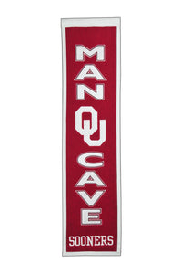 Oklahoma Sooners Man Cave Banner - 8"x32"