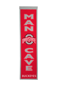 Ohio State Buckeyes Man Cave Banner - 8"x32"
