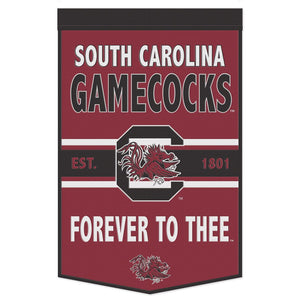 South Carolina Gamecocks Wool Banner - 24"x38" FOREVER TO THEE