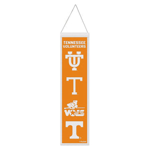 Tennessee Volunteers Logo Evolution Wool Banner - 8"x32"