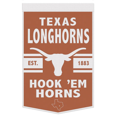 Texas Longhorns Wool Banner - 24