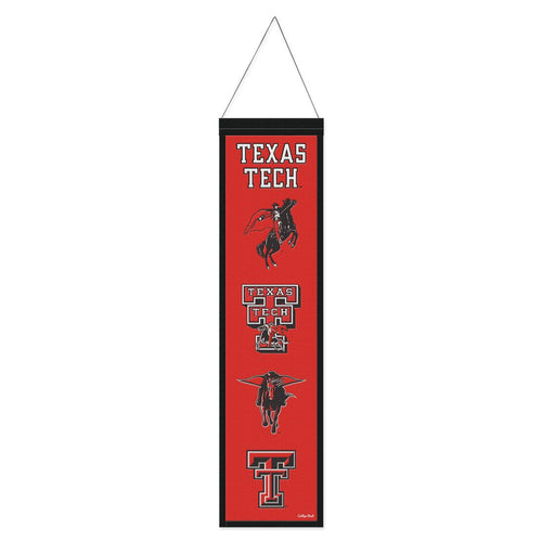 Texas Tech Red Raiders Logo Evolution Wool Banner - 8
