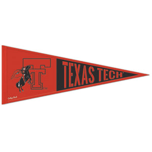 Texas Tech Red Raiders Throwback Logo Wool Pennant - 13"x32"