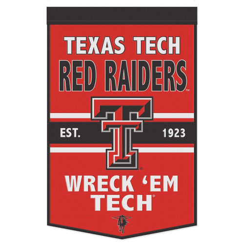 Texas Tech Red Raiders Wool Banner - 24