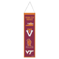 Virginia Tech Hokies Logo Evolution Wool Banner - 8"x32"