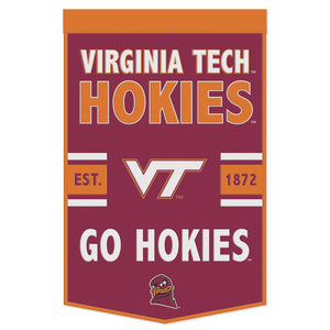 Virginia Tech Hokies Wool Banner - 24"x38" GO HOKIES