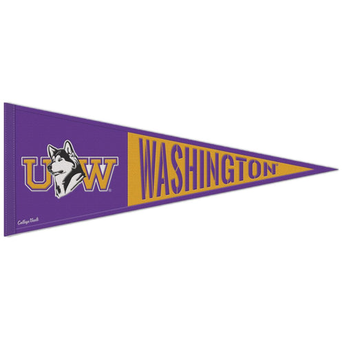 Washington Huskies Throwback Logo Wool Pennant - 13