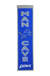 Detroit Lions Man Cave Banner - 8"x32"