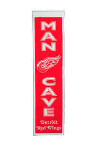 Detroit Red Wings Man Cave Banner - 8"x32"