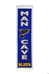 St. Louis Blues Man Cave Banner - 8"x32"