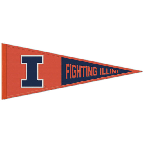 Illinois Fighting Illini Wool Pennant - 13