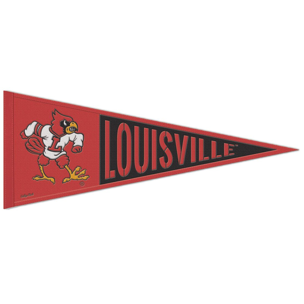 Louisville Cardinals Retro Logo Wool Pennant - 13