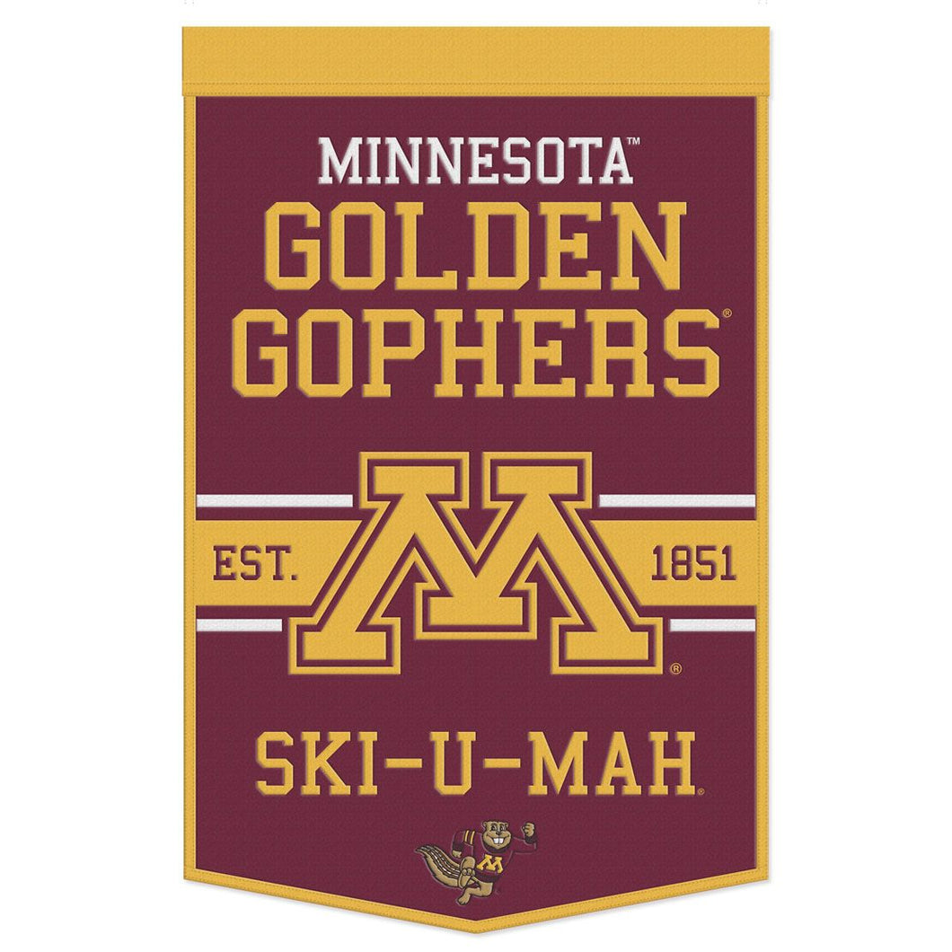 Minnesota Golden Gophers Wool Banner - 24