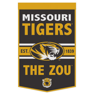Missouri Tigers Wool Banner - 24"x38" THE ZOU