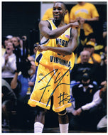 wvu basketball, frank young autograph