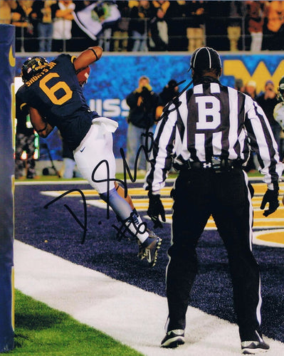 wvu football, daikiel shorts autograph