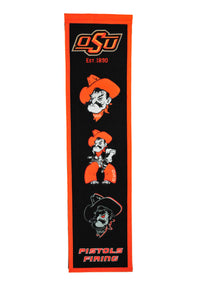Oklahoma State Cowboys Fan Favorite Heritage Banner - 8"x32"
