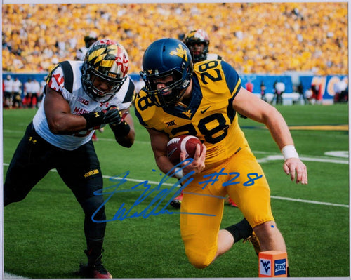 wvu football, elijah wellman autograph