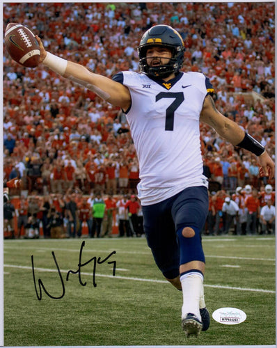 will grier autograph, will grier signature, will grier west virginia mountaineers 