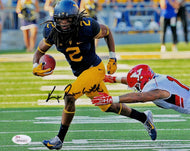 wvu football, karaun white autograph, ka'raun white autograph