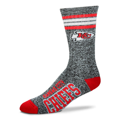 Kansas City Chiefs - Marbled 4 Stripe Deuce Socks