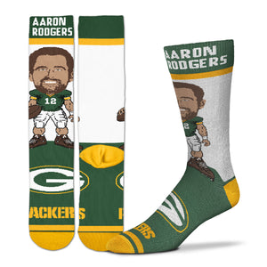 Aaron Rodgers Green Bay Packers Youth Socks