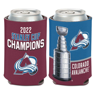 Colorado Avalanche 2022 Stanley Cup Champions 12oz. Stripe Can Cooler