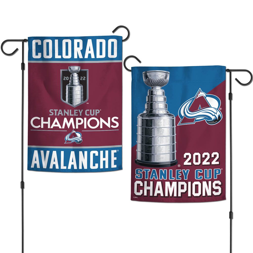 Colorado Avalanche 2022 Stanley Cup Champions Double-Sided Garden Flag