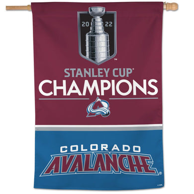 Colorado Avalanche 2022 Stanley Cup Champions Single-Sided Vertical Banner - 28