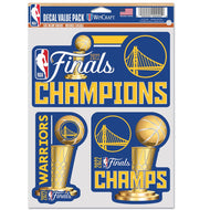 Golden State Warriors 2022 NBA World Champions 5.5'' x 7.75'' Fan 3-Pack Team Decal Set