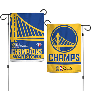 Golden State Warriors 2022 NBA Champions Double-Sided Garden Flag - 12'' x 18''
