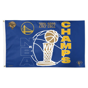 Golden State Warriors 2022 NBA Champions 3' x 5' One-Sided Deluxe Flag