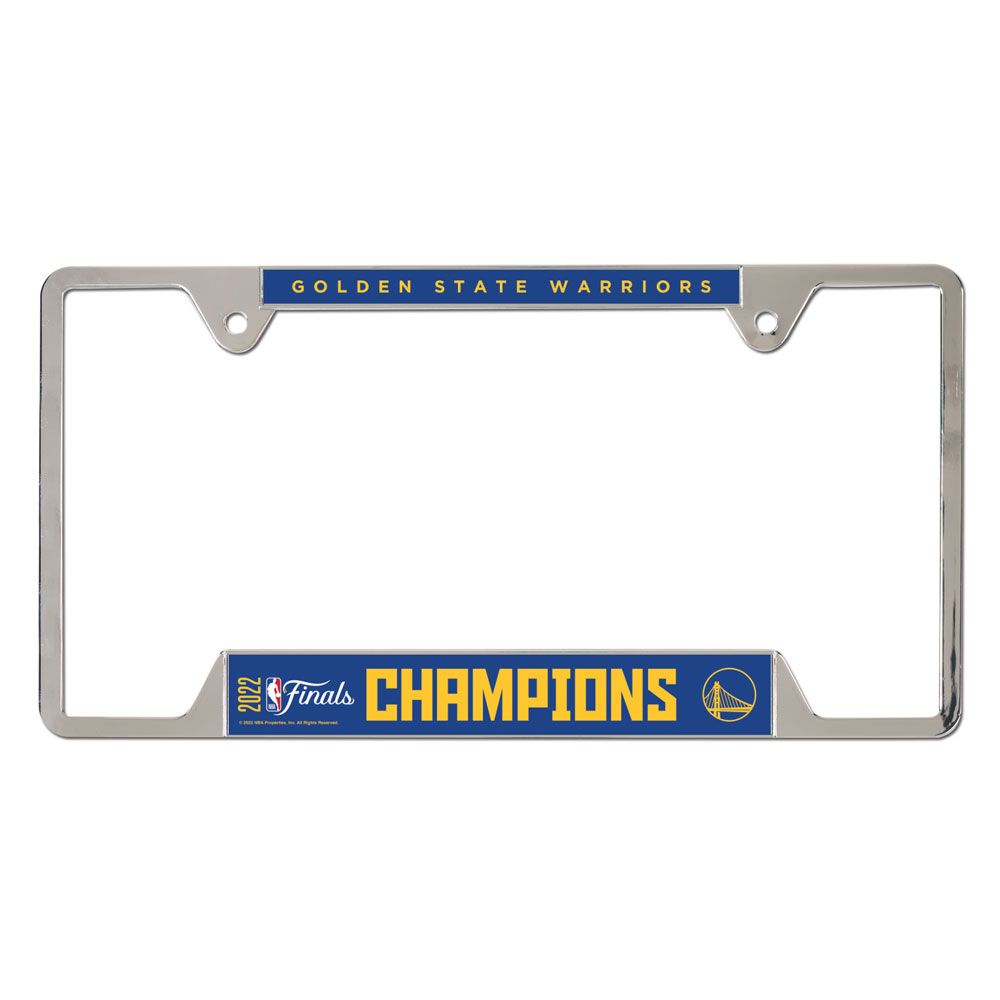 Golden State Warriors 2022 NBA Champions Metal License Plate Frame