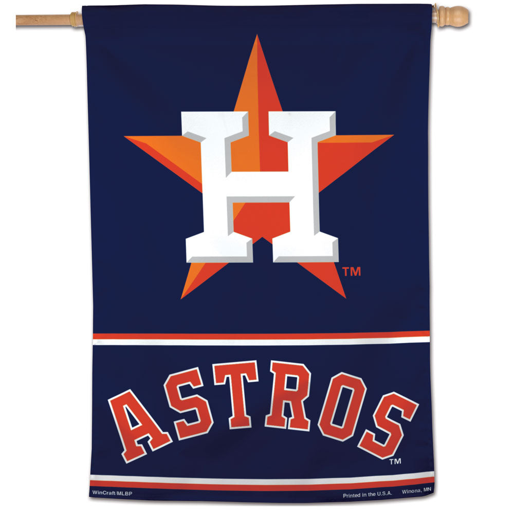 Houston Astros Wordmark Vertical Flag - 28