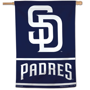 San Diego Padres Wordmark Vertical Flag - 28"x40"                                                                